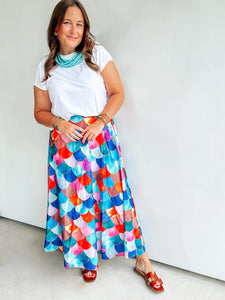Rainbow Scales Maxi Skirt