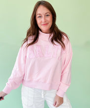 Load image into Gallery viewer, Pink Salty Mockneck Pullover