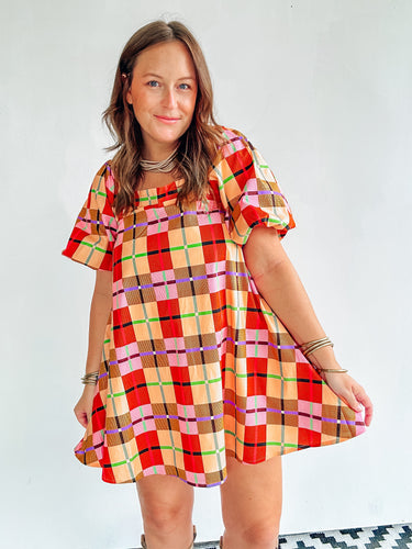 Fall Plaid Dress
