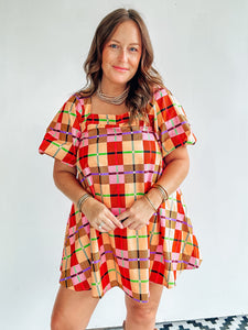 Fall Plaid Dress