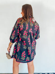 Fall Floral Dress