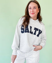 Load image into Gallery viewer, Grey Salty Mockneck Pullover