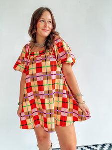 Fall Plaid Dress