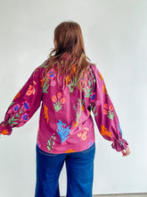 Load image into Gallery viewer, Burgundy Floral Top