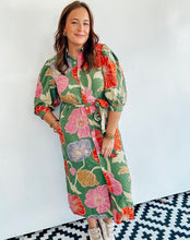 Load image into Gallery viewer, Green Multi Floral Midi