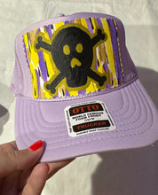 Load image into Gallery viewer, Hand painted Skull Patch Hat