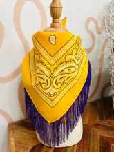 Load image into Gallery viewer, Bandana Fringe Scarf