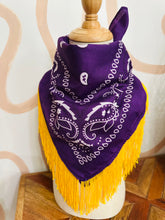Load image into Gallery viewer, Bandana Fringe Scarf