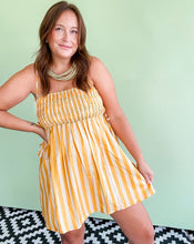 Load image into Gallery viewer, Yellow Striped Dress