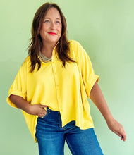 Load image into Gallery viewer, Oversized Yellow Top