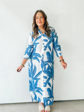 Load image into Gallery viewer, Palm Leaf Print Maxi Dress