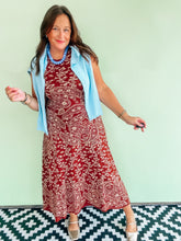 Load image into Gallery viewer, Camel Paisley Maxi Dress