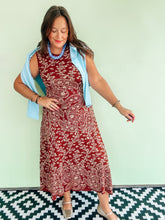 Load image into Gallery viewer, Camel Paisley Maxi Dress