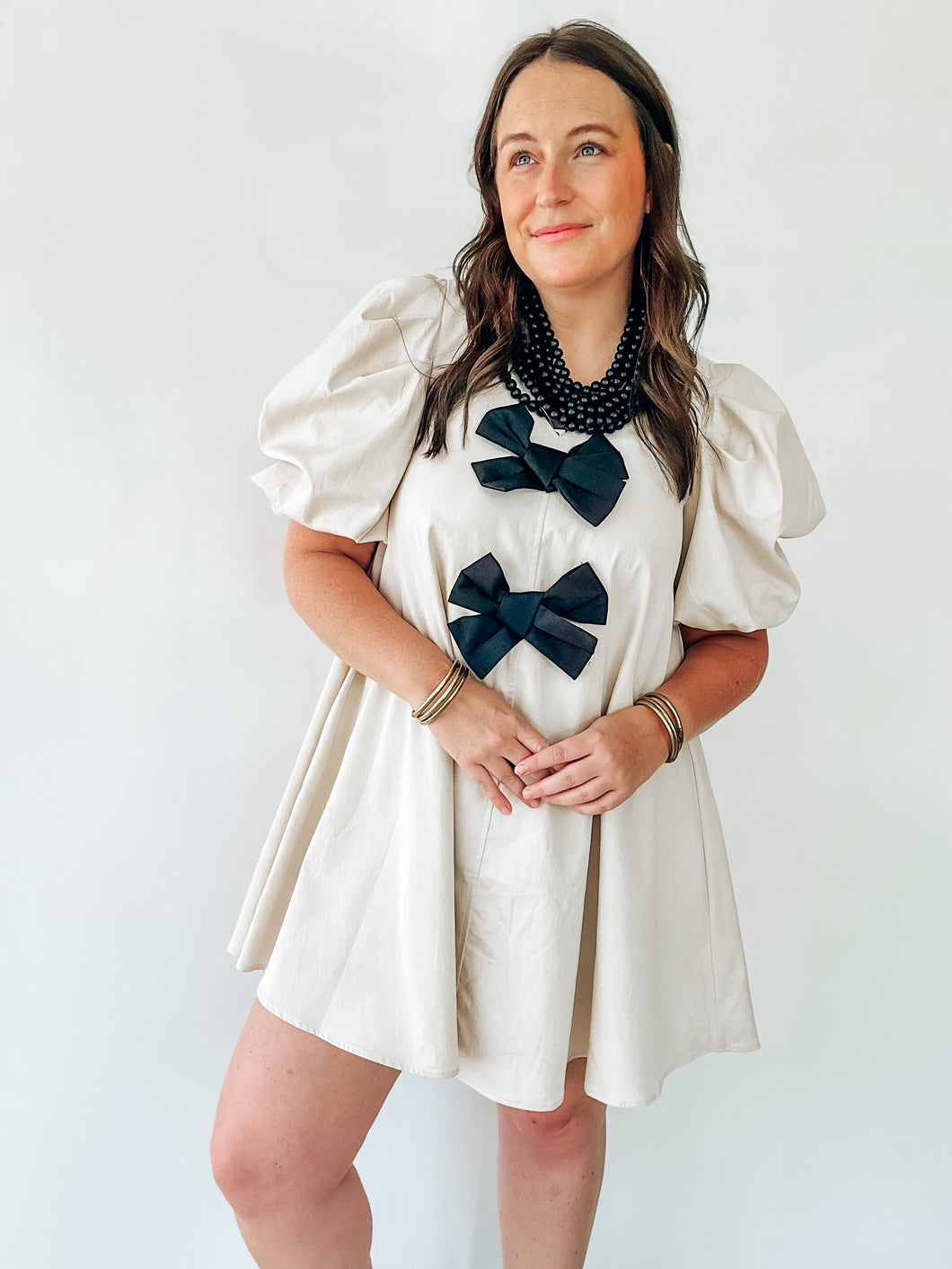 Ivory Bow Dress