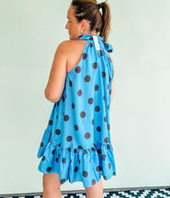 Load image into Gallery viewer, Blue Polka Dot Dress