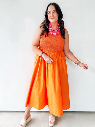 Orange Maxi Dress