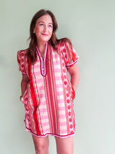 Load image into Gallery viewer, Rust Multi Print Dress
