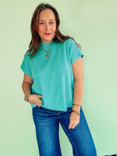 Load image into Gallery viewer, Mock Neck Short Sleeve Sweater