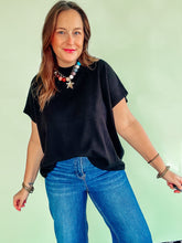 Load image into Gallery viewer, Mock Neck Short Sleeve Sweater