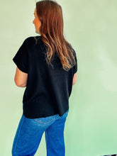 Load image into Gallery viewer, Mock Neck Short Sleeve Sweater