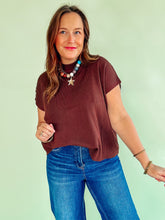 Load image into Gallery viewer, Mock Neck Short Sleeve Sweater