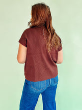 Load image into Gallery viewer, Mock Neck Short Sleeve Sweater