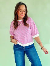 Load image into Gallery viewer, Striped Banded Top