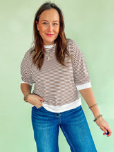 Load image into Gallery viewer, Striped Banded Top