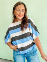 Load image into Gallery viewer, Stripe Dolman Knit Top