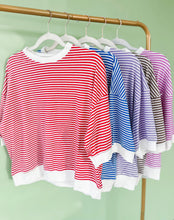 Load image into Gallery viewer, Striped Banded Top