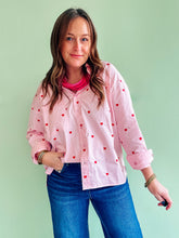 Load image into Gallery viewer, Embroidered Hearts Button Down