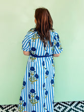 Load image into Gallery viewer, Striped Floral Midi Dress