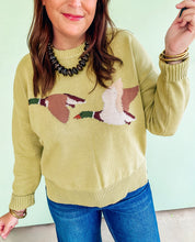 Load image into Gallery viewer, Lime Green Mallard Sweater