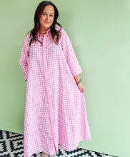 Load image into Gallery viewer, Pink Gingham Midi