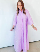 Load image into Gallery viewer, Orchid Striped Maxi Shirt Dress