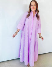 Load image into Gallery viewer, Orchid Striped Maxi Shirt Dress