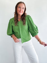 Load image into Gallery viewer, Olive Button Up Top