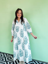 Load image into Gallery viewer, White Floral Print Midi