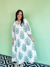 Load image into Gallery viewer, White Floral Print Midi