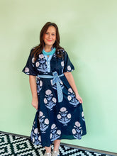 Load image into Gallery viewer, Black Block Print Midi