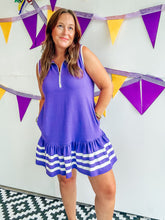 Load image into Gallery viewer, Purple &amp; White Athletic Dress