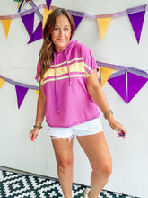 Load image into Gallery viewer, Purple &amp; Gold Short Sleeve Pullover (S-XL)