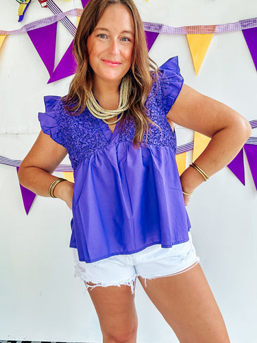 Purple Babydoll Top (S-XL)