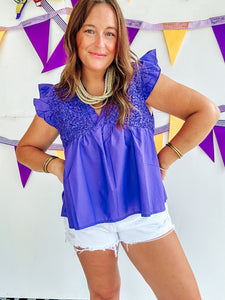Purple Babydoll Top (S-XL)