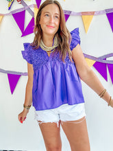 Load image into Gallery viewer, Purple Babydoll Top (S-XL)