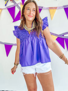 Purple Babydoll Top (S-XL)