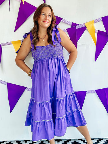 Purple Midi Dress