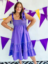 Load image into Gallery viewer, Purple Midi Dress