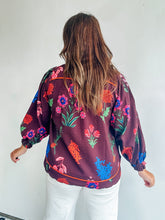 Load image into Gallery viewer, Brown Floral Print Top