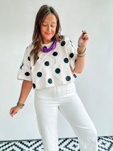 Load image into Gallery viewer, Black Polka Dot Top